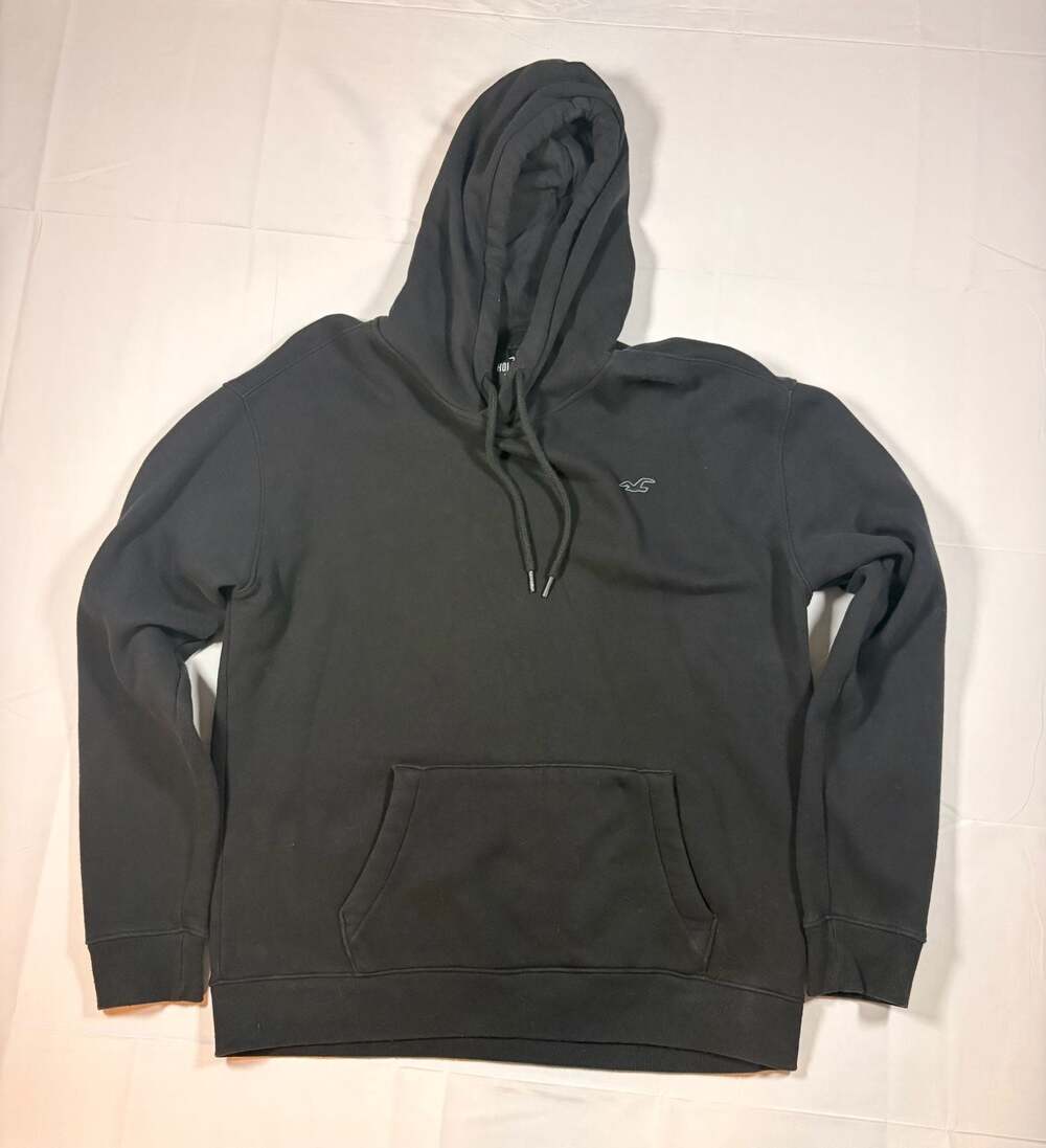 Hollister Icon Core Hoodie Black Men's Size Large